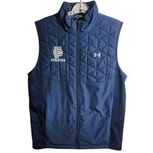 Under Armour ColdGear Reactor Golf Vest Navy Blue Mens L Loose Fit GOLF NEW LOGO